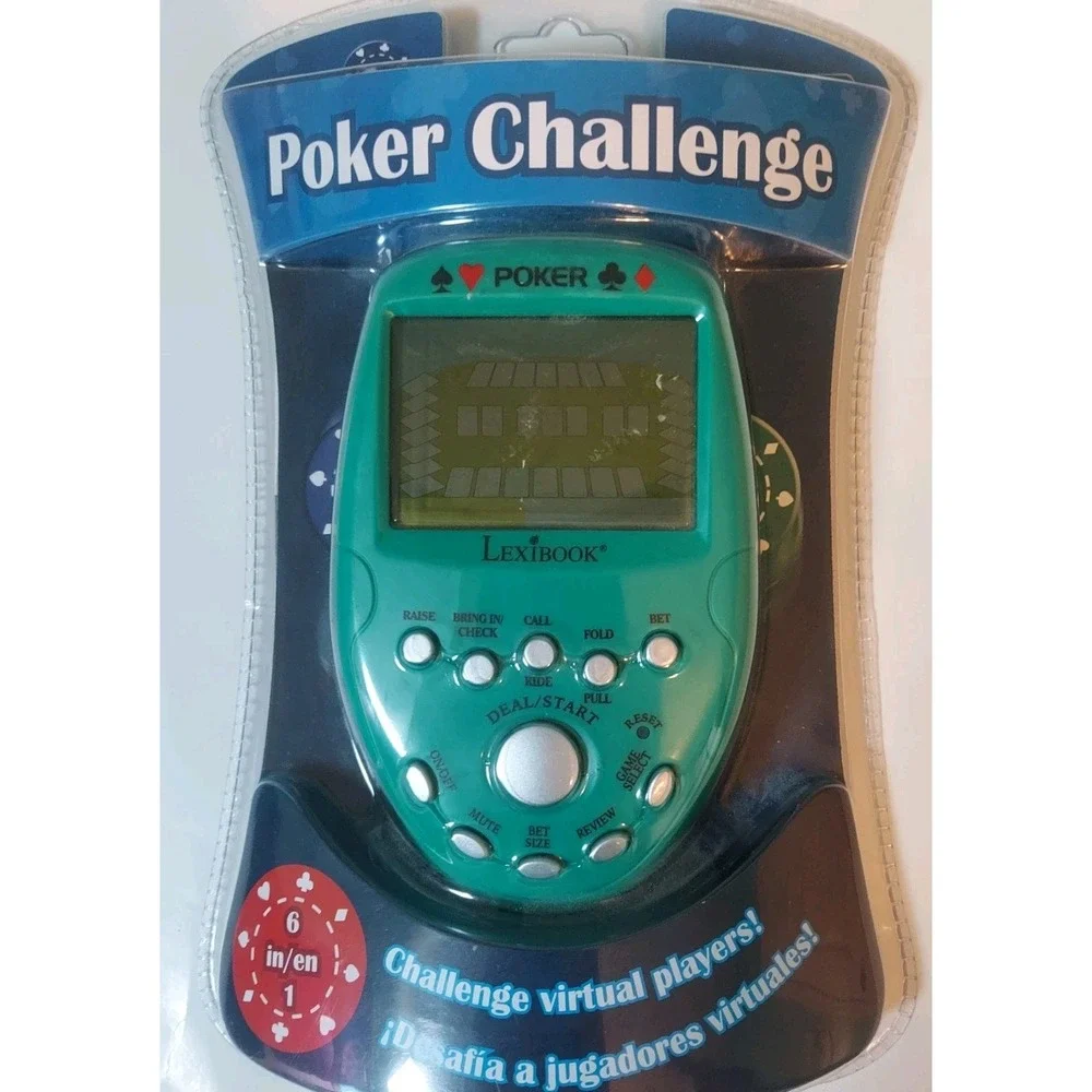 Lexbook Video Poker Challenge 6in1 Hand Held Game New In Package Travel
